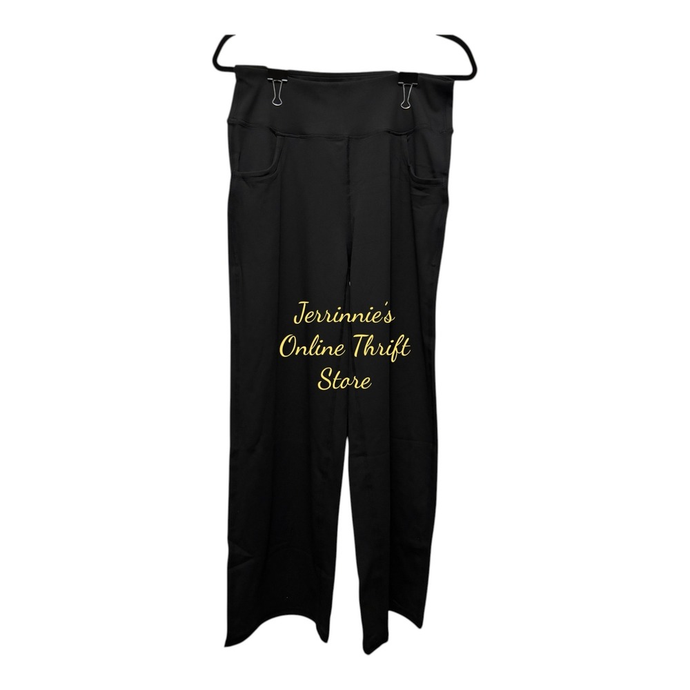 ESOFT Black Wide Leg‎ Petite Yoga Pants Size S 28 Inch Inseam